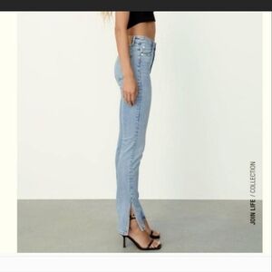 Zara Split Hem Jeans
